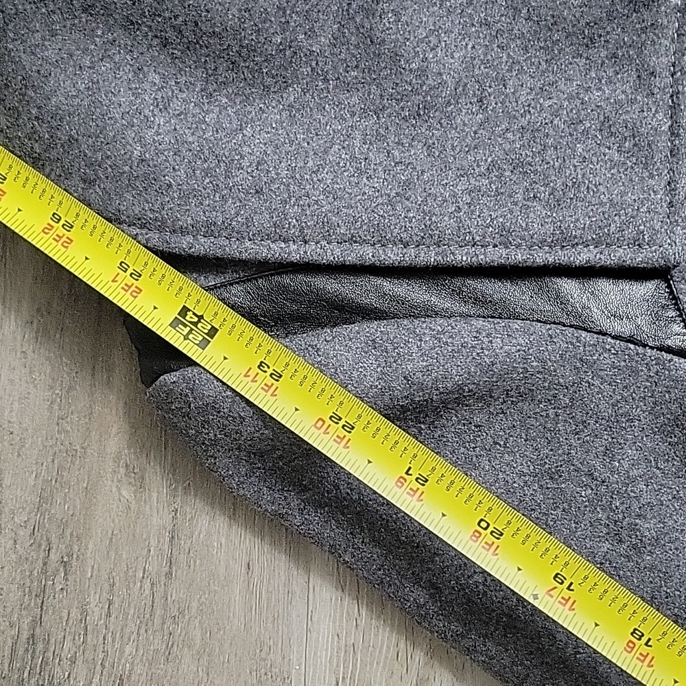 Guess grey and faux leather moto jacket Size Medium - Picture 11 of 15